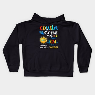 Cousin Crew 2024 Summer Vacation Beach Family Trips Matching Kids Hoodie